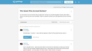 
                            11. Wer-kennt-Wen Account löschen? - Gutefrage