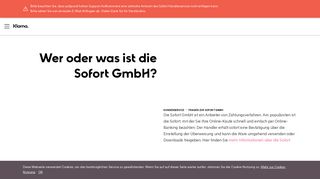 
                            3. Wer oder was ist die Sofort GmbH? - Sofort - Klarna