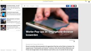 
                            3. Werbe-Pop-ups im Smartphone-Browser loswerden | WEB.DE