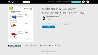 
                            10. Werbeartikel & Give aways - Maschinenring Shop Login für MR ...