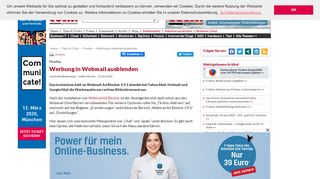 
                            11. Werbung in Webmail ausblenden - com! professional