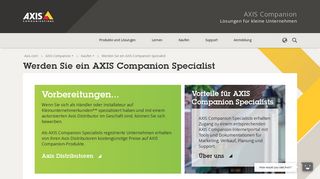 
                            7. Werden Sie ein AXIS Companion Specialist | Axis Communications