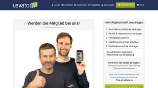 
                            3. Werden Sie Mitglied bei uns! | Levato