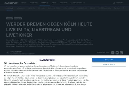 
                            13. Werder Bremen gegen Köln heute live im TV, Livestream und ...