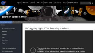 
                            9. We're going digital! The Roundup is reborn. | NASA