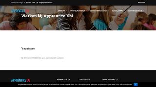 
                            8. Werken bij Apprentice XM - ApprenticeXM