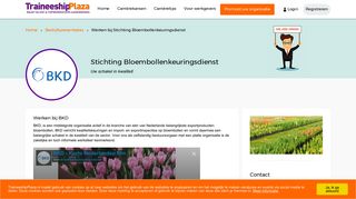 
                            12. Werken bij Stichting Bloembollenkeuringsdienst - Traineeships ...