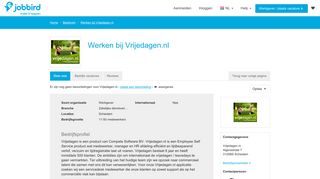 
                            12. Werken bij Vrijedagen.nl? Solliciteer via Jobbird | Jobbird