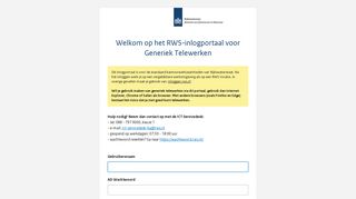 
                            1. Werkplek RWS - Rijkswaterstaat