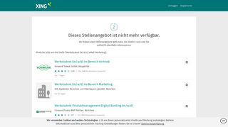
                            12. Werkstudent (m/w/x) eMail Marketing in Köln | XING Jobs