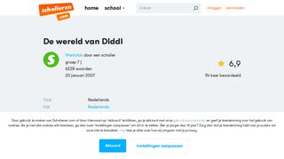 
                            5. Werkstuk Nederlands De wereld van Diddl (groep 7) | Scholieren.com