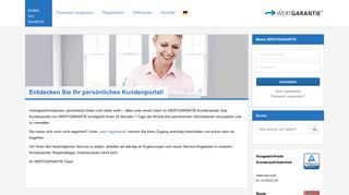 
                            4. WERTGARANTIE Kundenportal: Startseite