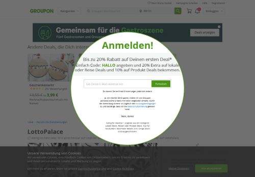 
                            6. Wertgutschein auf alle Lotterien - LottoPalace | Groupon