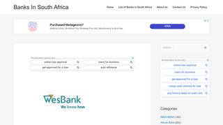 
                            10. Wesbank Pages - Banks In South Africa