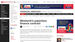 
                            7. Wesbank's paperless finance contract - Bizcommunity