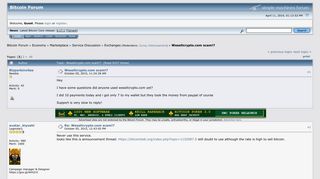 
                            4. Wesellcrypto.com scam!? - Bitcointalk