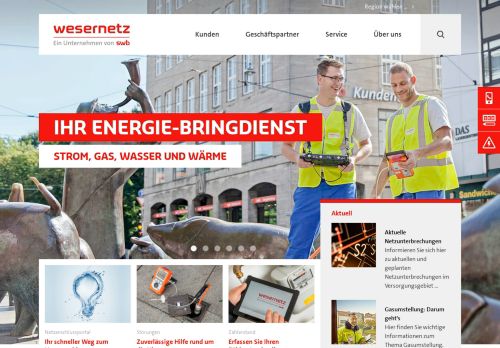 
                            5. wesernetz - Netzbetreiber für Strom, Gas, Wasser, Wärme in Bremen ...