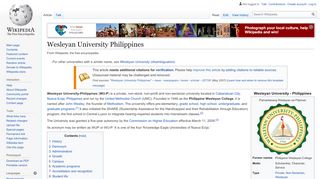 
                            11. Wesleyan University Philippines - Wikipedia