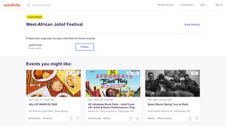 
                            12. West-African Jollof Festival Tickets, Sat, Jul 7, 2018 at 2:00 PM ...