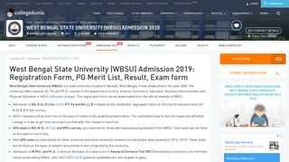 
                            4. West Bengal State University (WBSU) Admission 2019: Registration ...