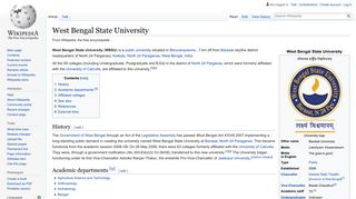 
                            7. West Bengal State University - Wikipedia