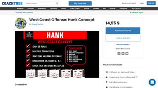 
                            10. West Coast Offense: Hank Concept by Doug Socha | CoachTube