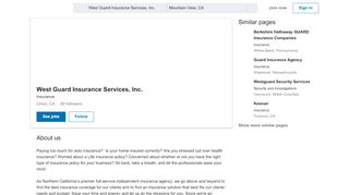 
                            6. West Guard Insurance Services, Inc. | LinkedIn