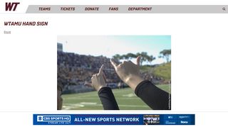 
                            10. West Texas A&M - WTAMU Hand Sign