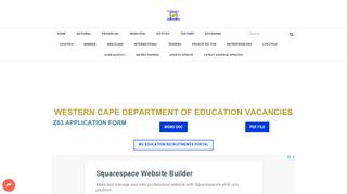 
                            9. Western Cape Department of Education Vacancies - WWW.GOVPAGE ...