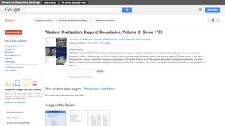 
                            10. Western Civilization: Beyond Boundaries, Volume C: Since 1789