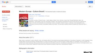 
                            10. Western Europe - Culture Smart!: The Essential Guide to Customs & ...