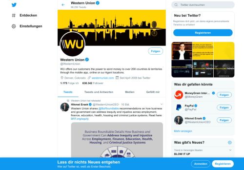 
                            8. Western Union (@WesternUnion) | Twitter