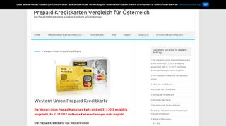 
                            7. Western Union Prepaid Kreditkarte - Prepaid Kreditkarten Vergleich ...