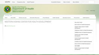 
                            6. Western Visayas Center for Health Development | Department ... - DoH