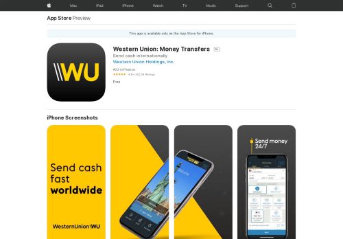 
                            9. WesternUnion US Money Transfer on the App Store - iTunes - Apple