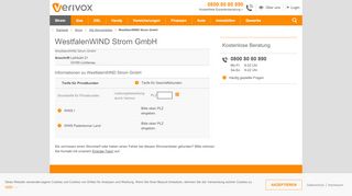 
                            10. WestfalenWIND Strom GmbH - Verivox