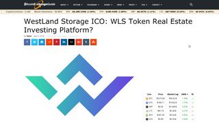
                            3. WestLand Storage ICO Review: WLS Token Real Estate ...