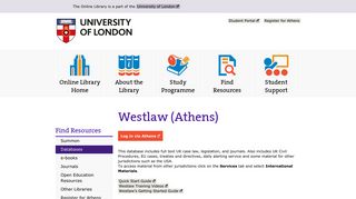 
                            12. Westlaw (Athens) | The Online Library