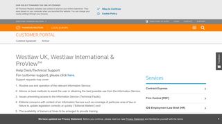 
                            5. Westlaw UK & Westlaw International | Support & Training | UK Legal ...