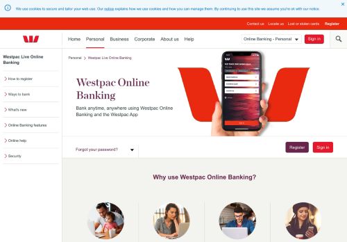 
                            2. Westpac Live Online Banking