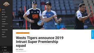 
                            13. Wests Tigers announce 2019 Intrust Super Premiership squad - Wests ...