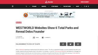 
                            12. WESTWORLD Websites Show 6 Total Parks and Reveal Delos ...