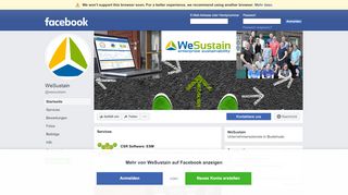 
                            4. WeSustain - Startseite | Facebook