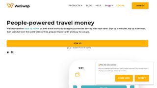 
                            11. WeSwap: Travel Money | Best Currency Exchange Rates