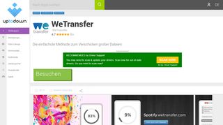 
                            3. WeTransfer (Webapps) - Zugang auf Deutsch