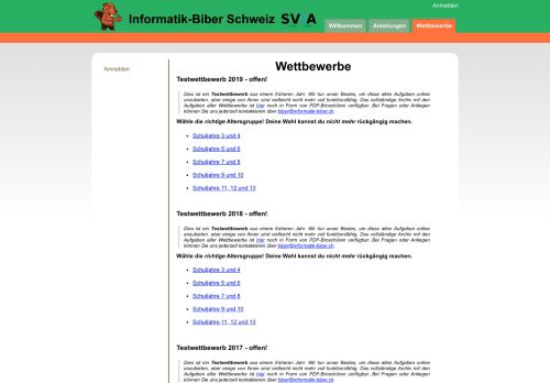 
                            8. Wettbewerbe - Informatik-Biber Schweiz