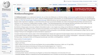 
                            13. Wettbewerbsregister – Wikipedia