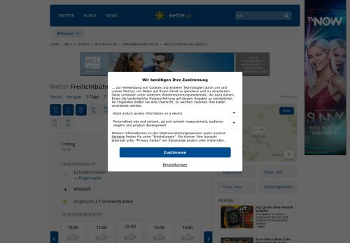 
                            9. Wetter Freilichtbühne Billerbeck - Wettervorhersage für ... - Wetter.de