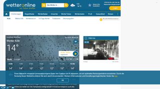 
                            13. Wetter Köln - aktuelle Wettervorhersage von WetterOnline