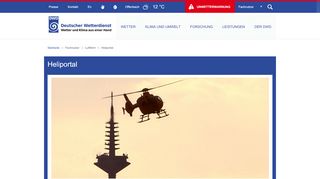 
                            2. Wetter und Klima - Deutscher Wetterdienst - Heliportal - DWD